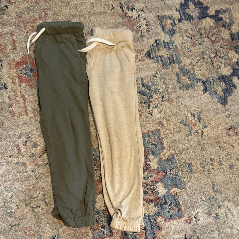 Old Navy Kids Joggers - Olive and Beige